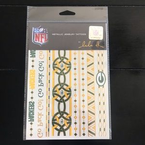 Green Bay Packers Lulu DK Metallic Jewelry Tattoos